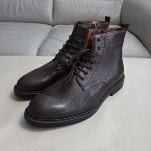 Massimo Dutti Men's Nappa Leather Boots - Made In Portugal - EU 43/US 10